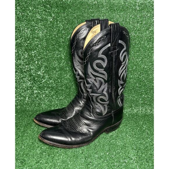 Dan Post Milwaukee Mens Size 10D Leather Cowboy Western Boots Handcrafted DP2110 - Picture 3 of 10